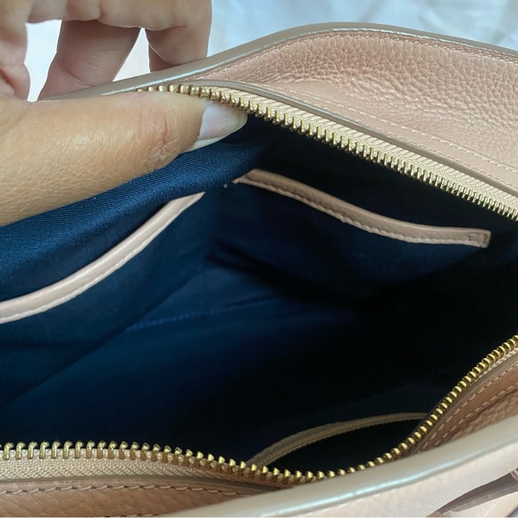 Cole Haan Dorset Leather Satchel Pink With Gold Hardwares Missing Long Strap - Picture 16 of 16